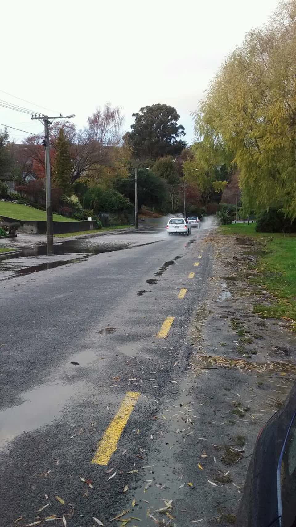 The photograph attached to this flooding report