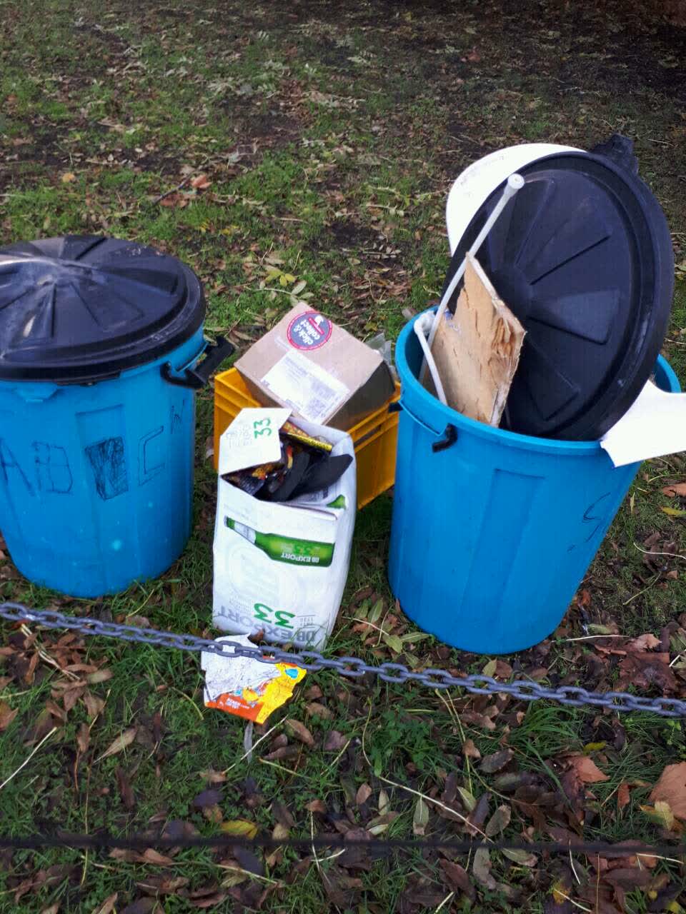 The photograph attached to this rubbish/recycling report