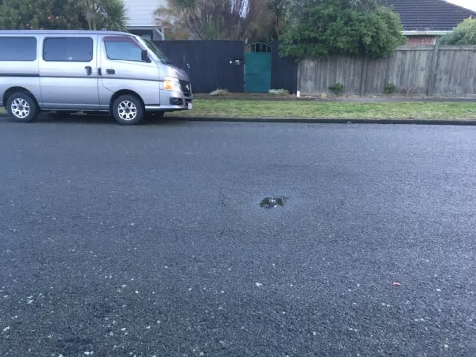 The photograph attached to this roading/streets report