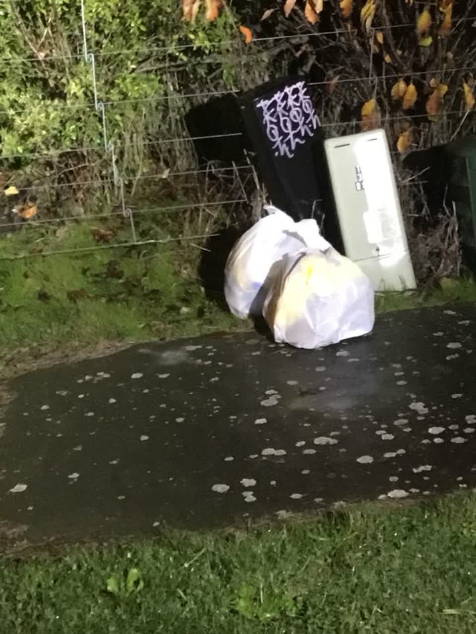 The photograph attached to this rubbish/recycling report