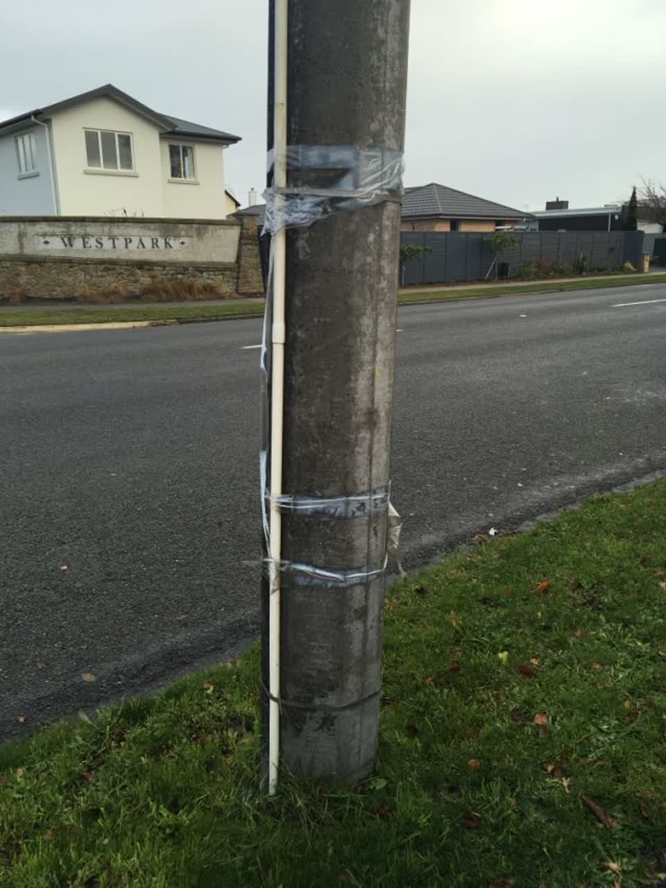 The photograph attached to this roading/streets report