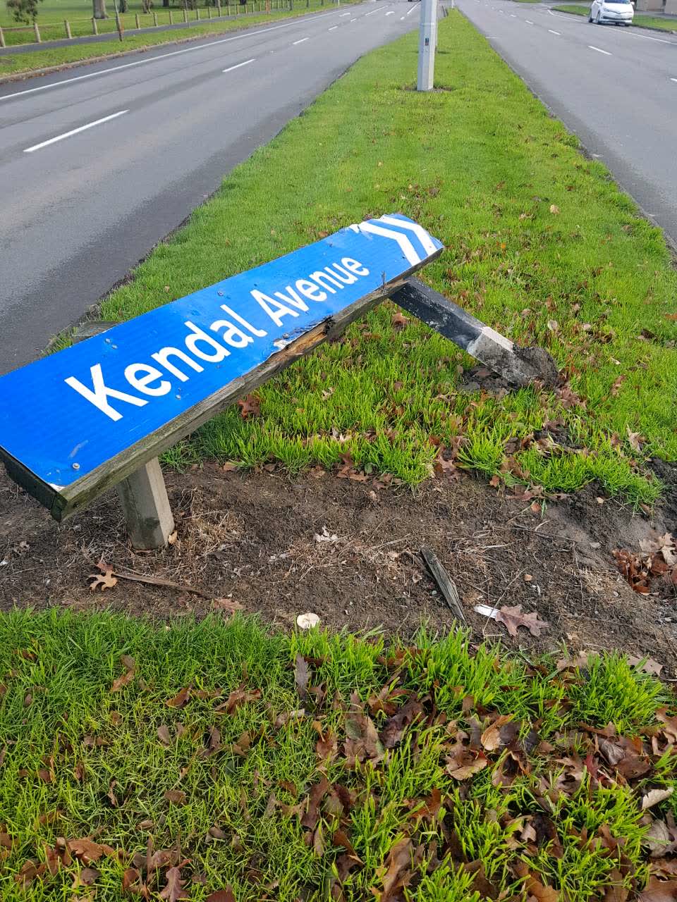 The photograph attached to this roading/streets report