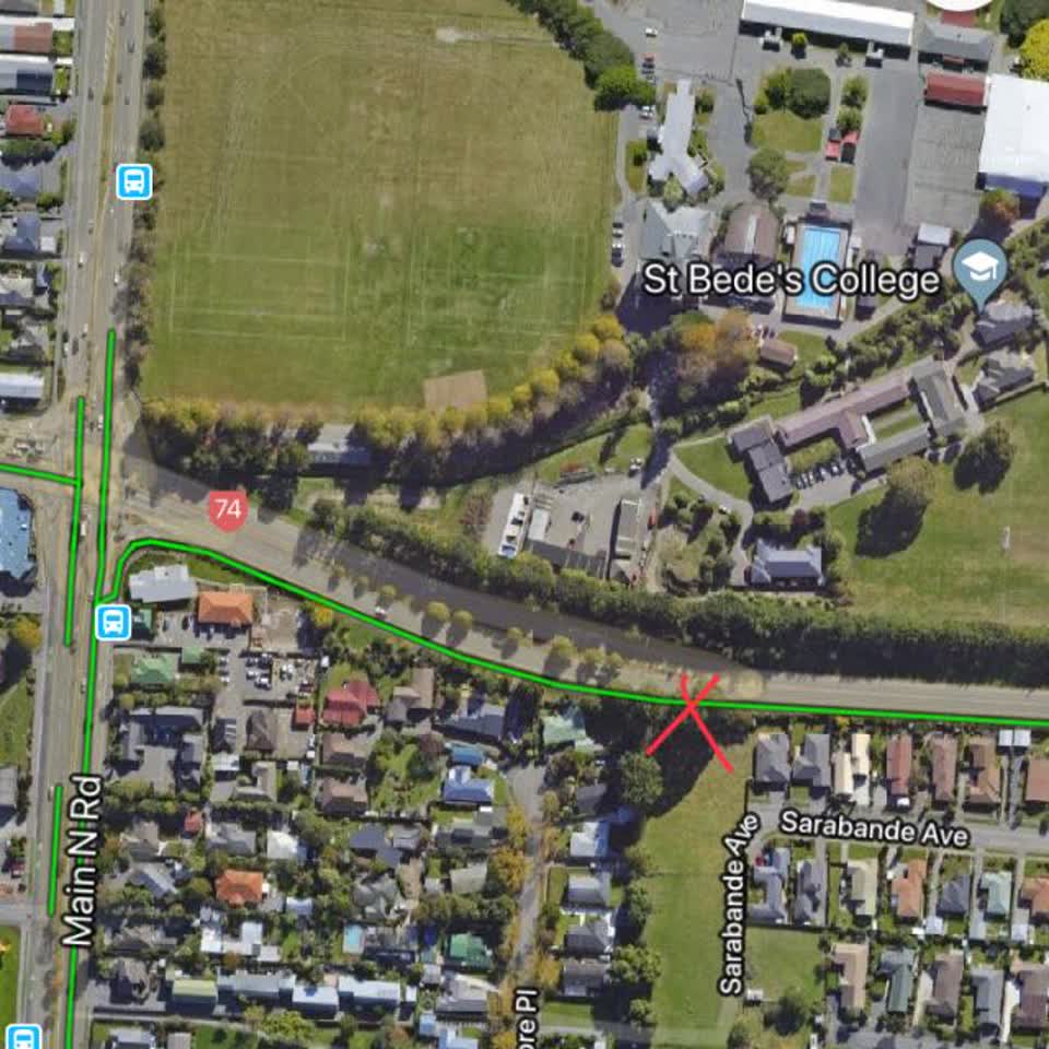 The photograph attached to this roading/streets report