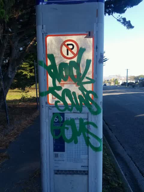 Graffiti, a report photo