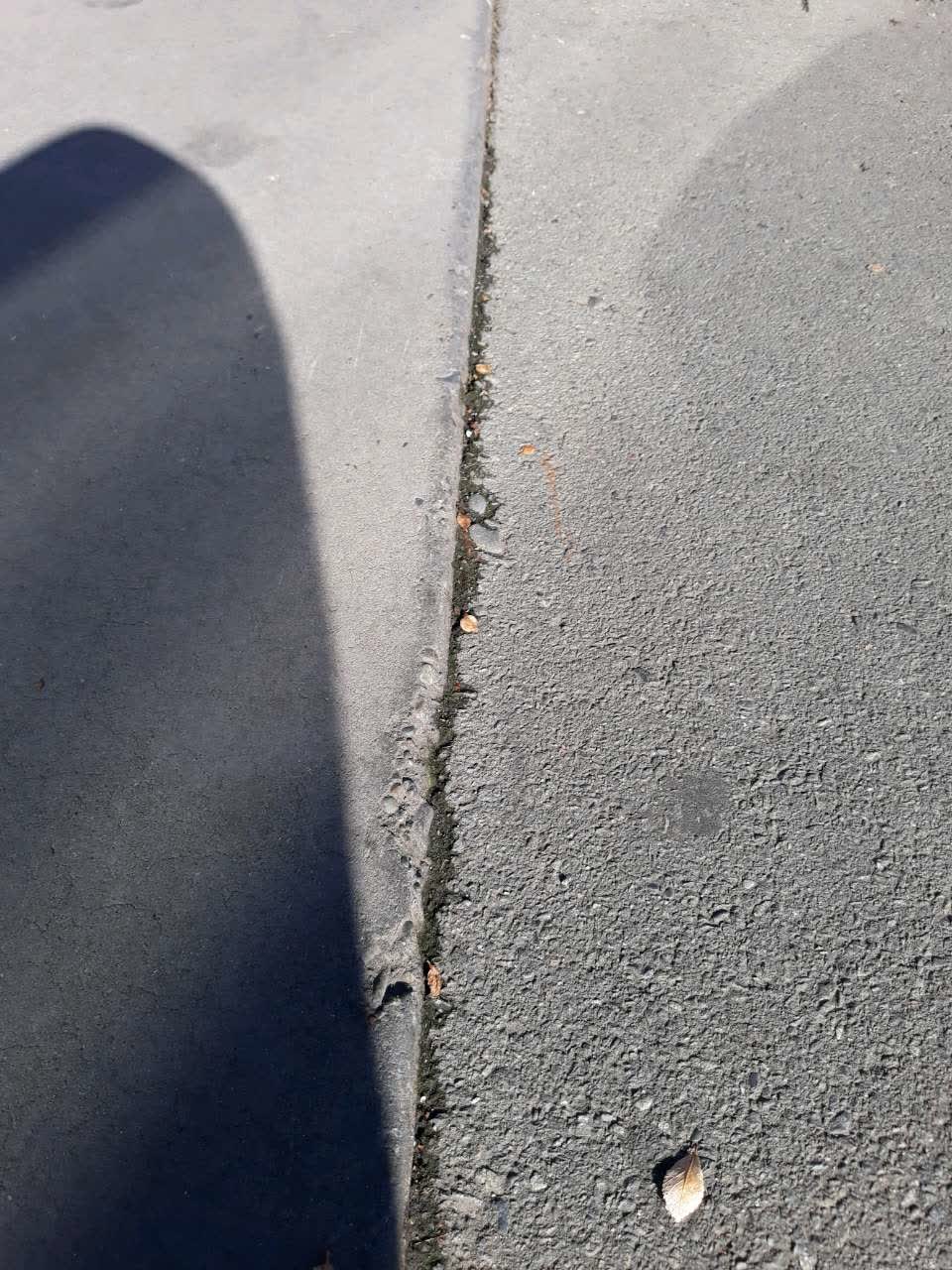 The photograph attached to this roading/streets report