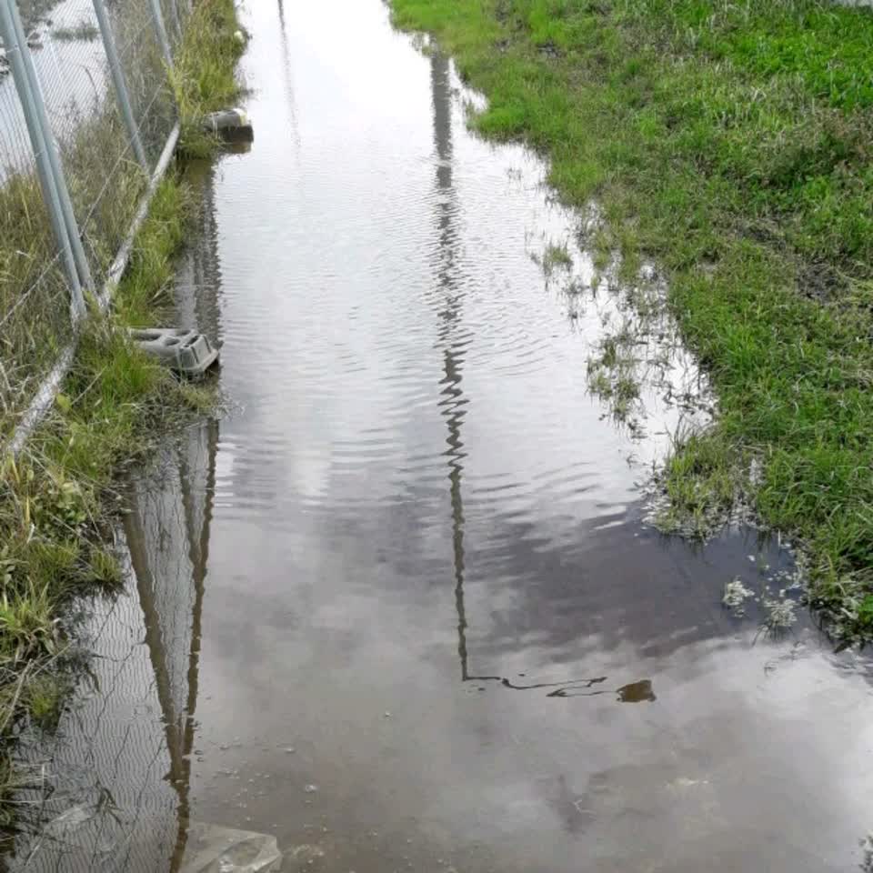 The photograph attached to this flooding report