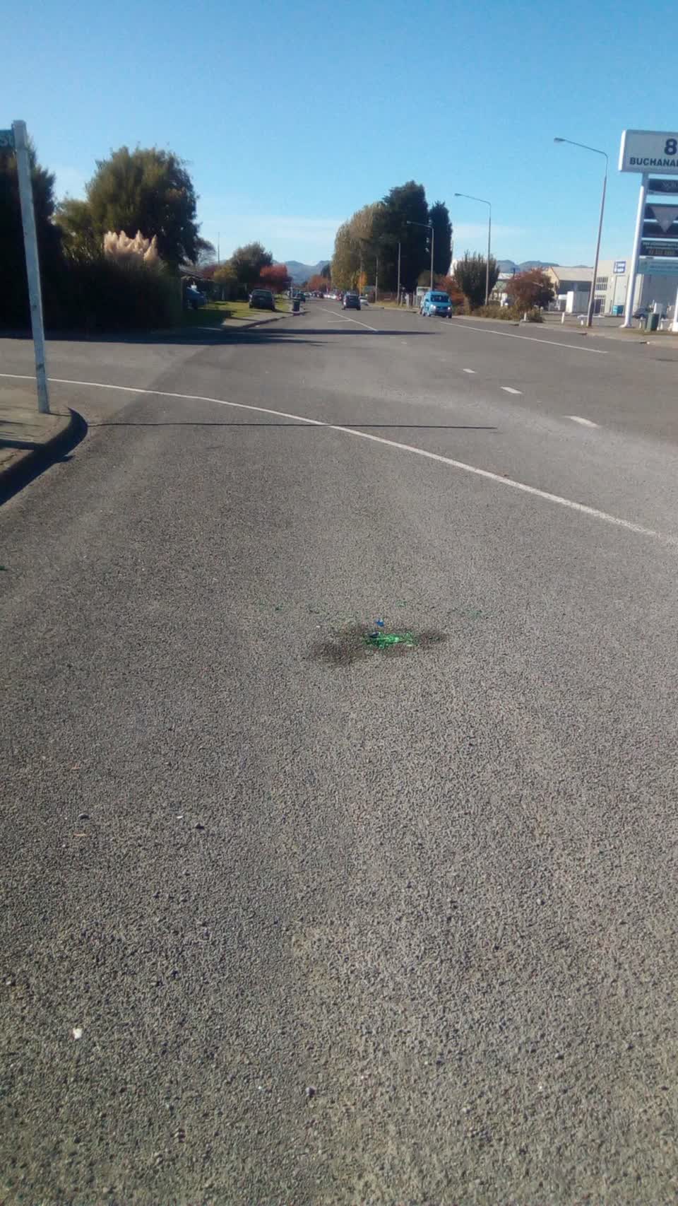 The photograph attached to this roading/streets report