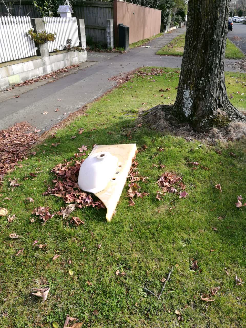 The photograph attached to this rubbish/recycling report
