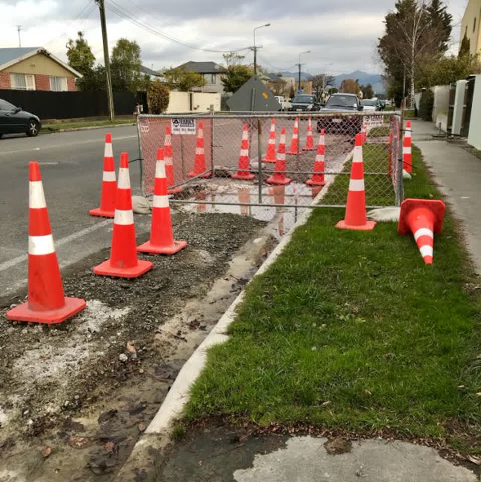 The photograph attached to this flooding report