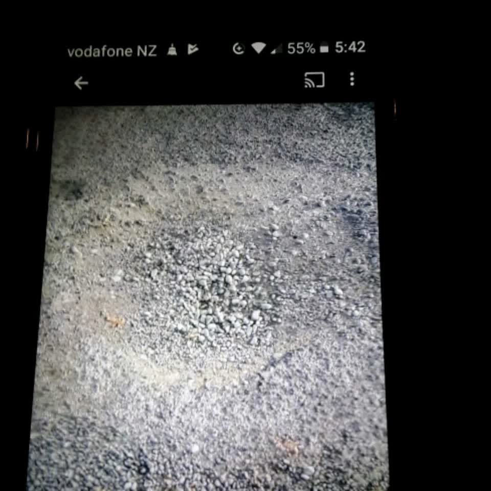 The photograph attached to this roading/streets report