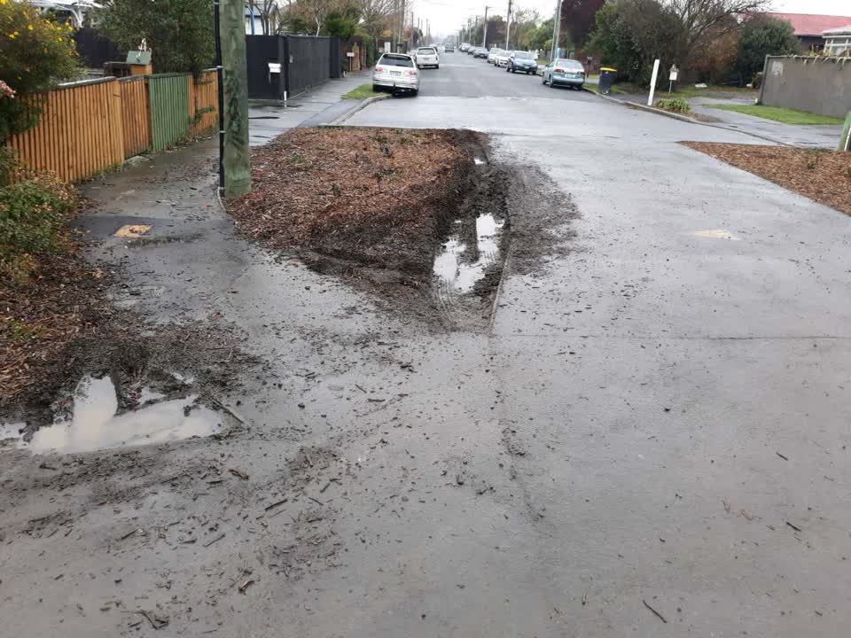 The photograph attached to this roading/streets report