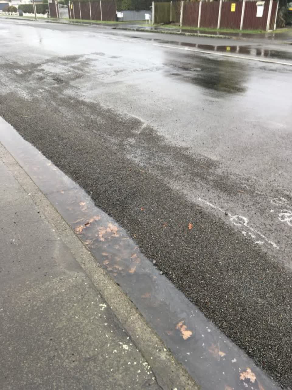 The photograph attached to this roading/streets report