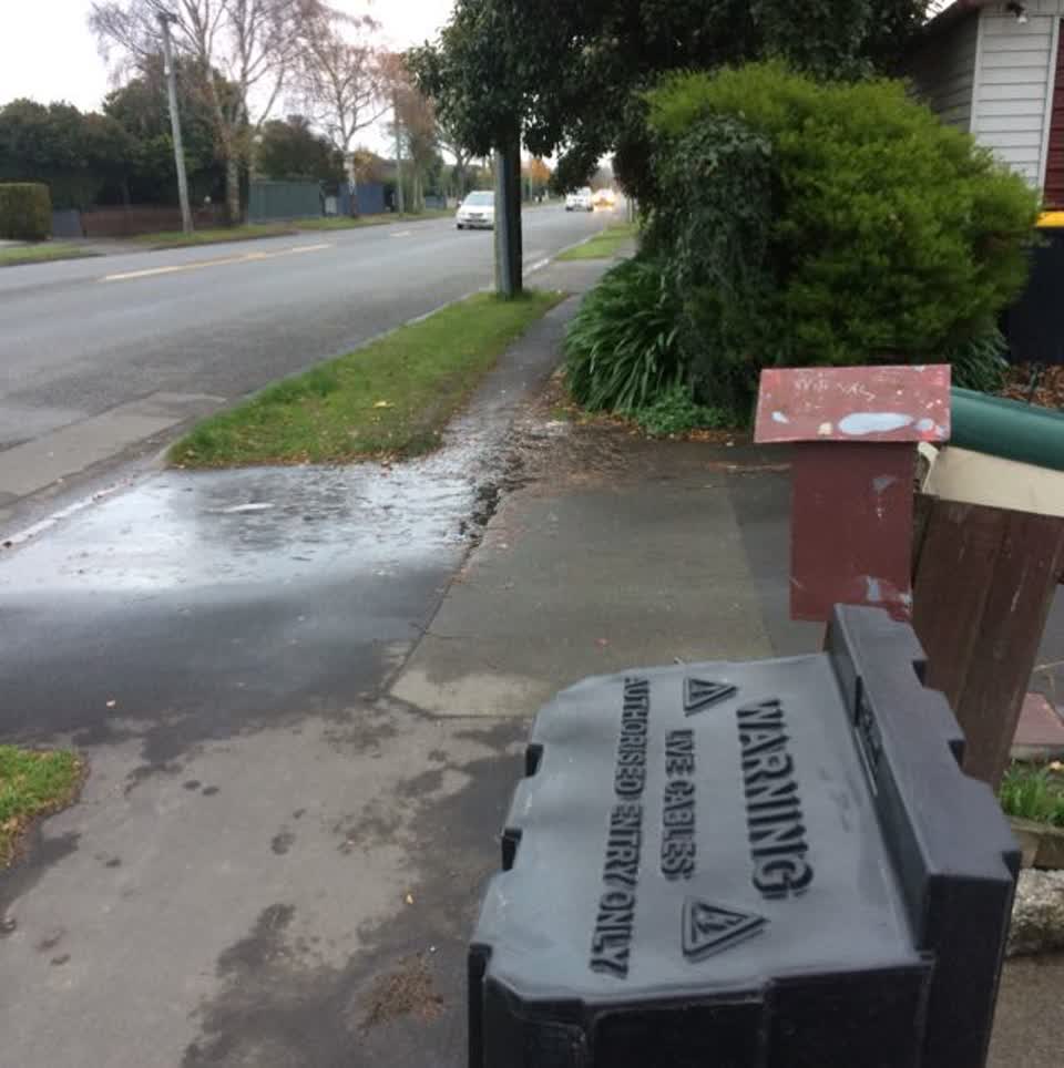 The photograph attached to this flooding report