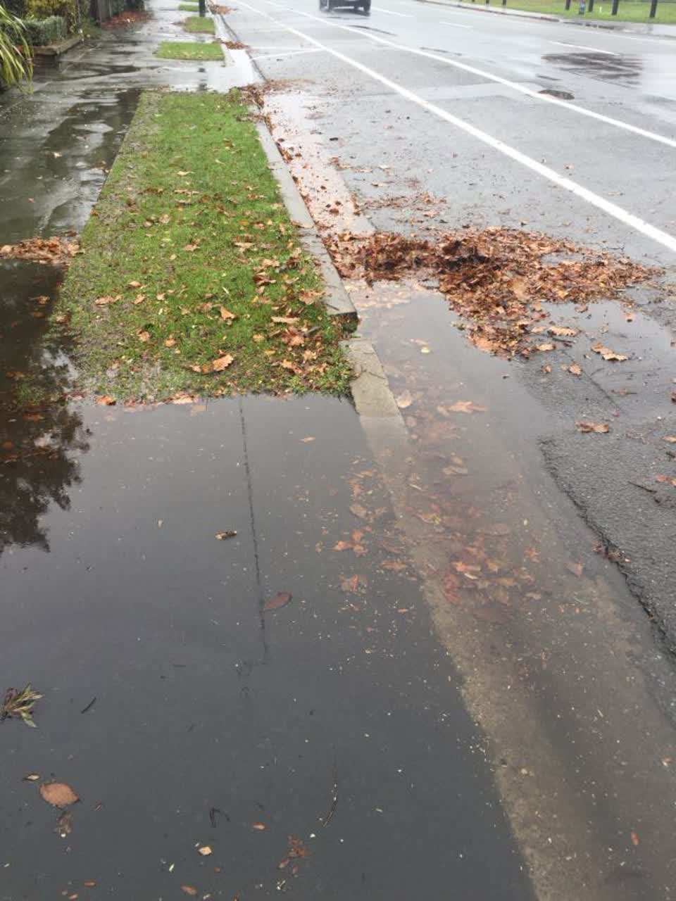 The photograph attached to this wastewater/stormwater report