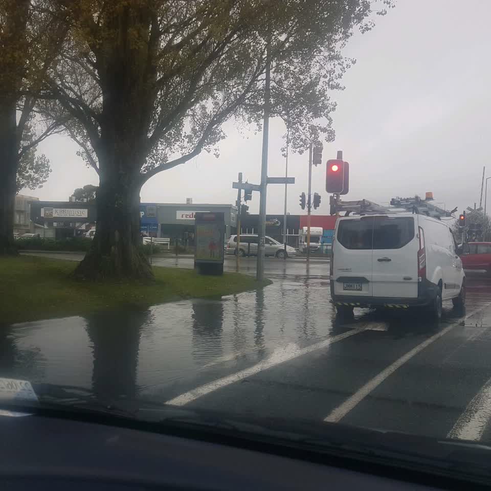 The photograph attached to this flooding report