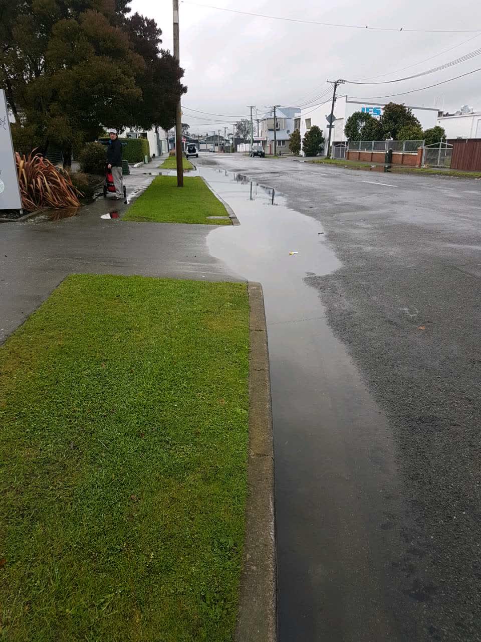 The photograph attached to this wastewater/stormwater report