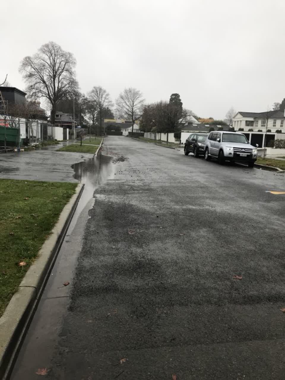 The photograph attached to this roading/streets report