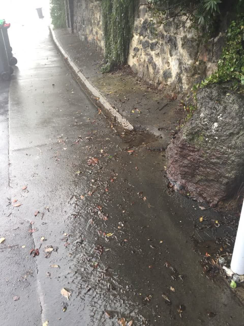 The photograph attached to this wastewater/stormwater report