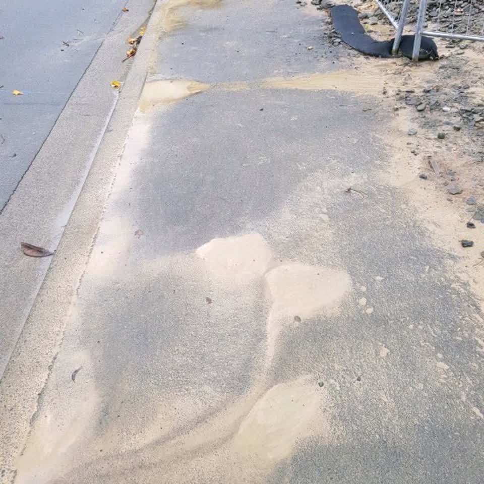 The photograph attached to this wastewater/stormwater report