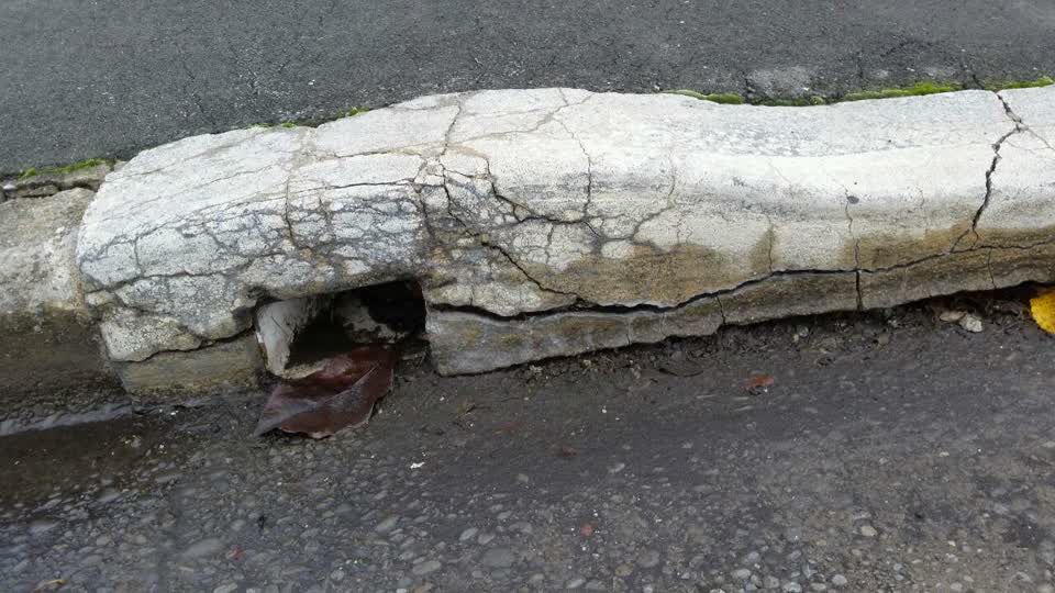 The photograph attached to this roading/streets report