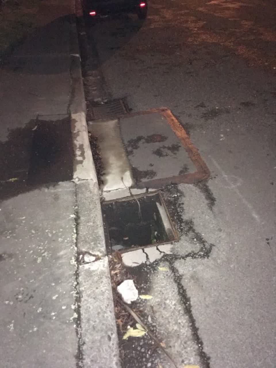 The photograph attached to this roading/streets report