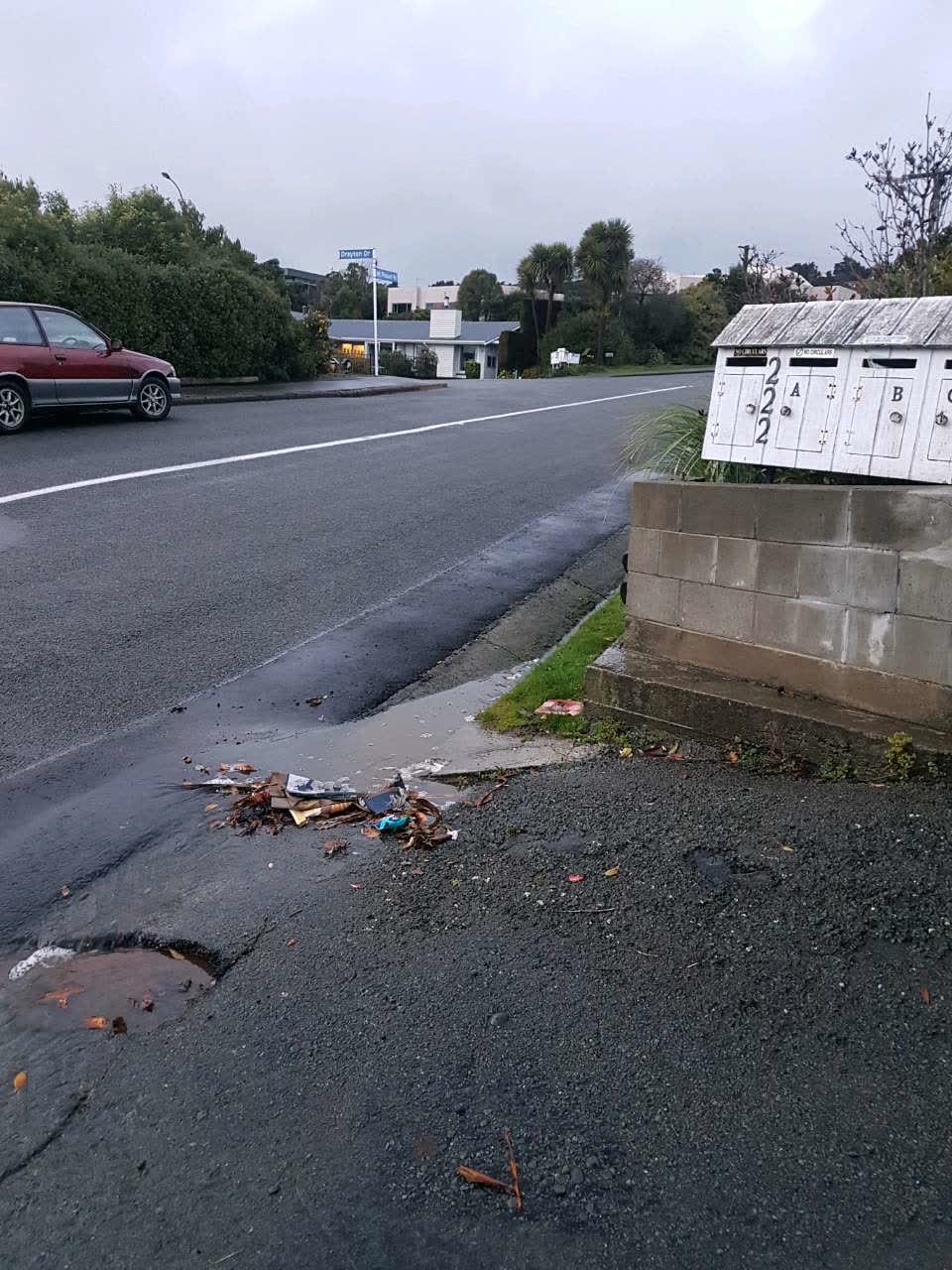 The photograph attached to this wastewater/stormwater report