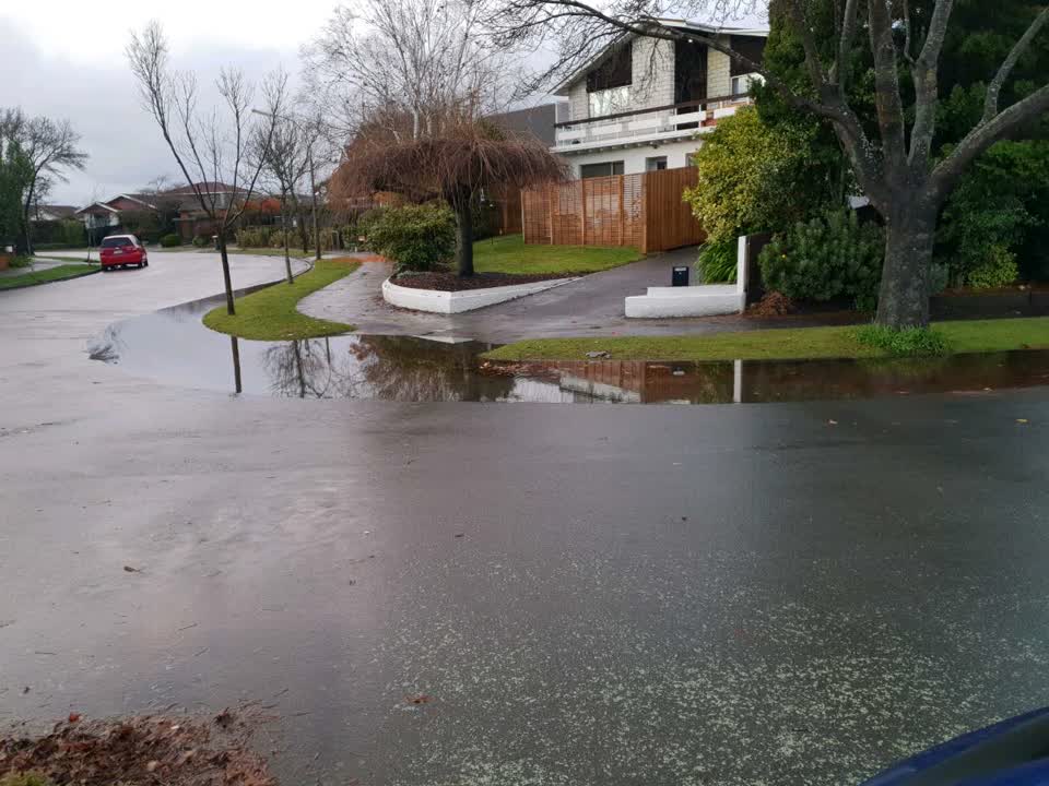 The photograph attached to this flooding report