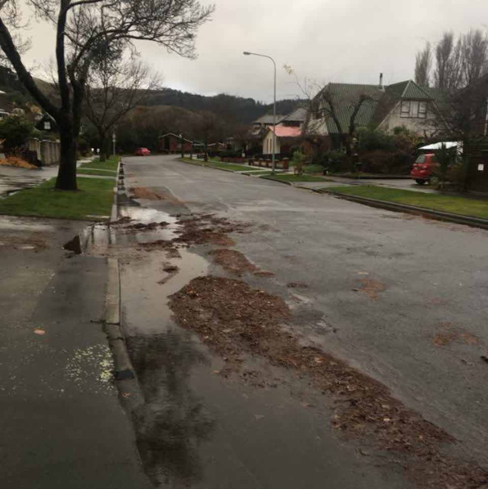 The photograph attached to this roading/streets report