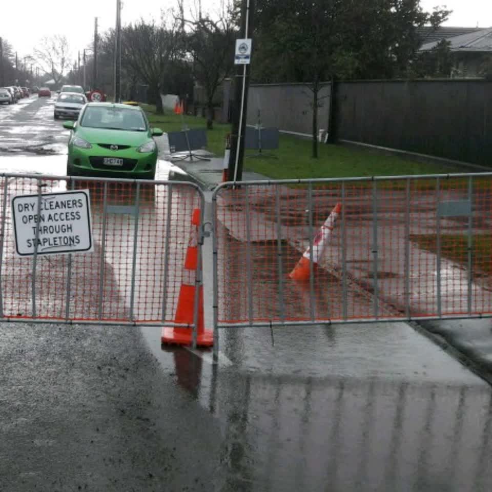 The photograph attached to this flooding report