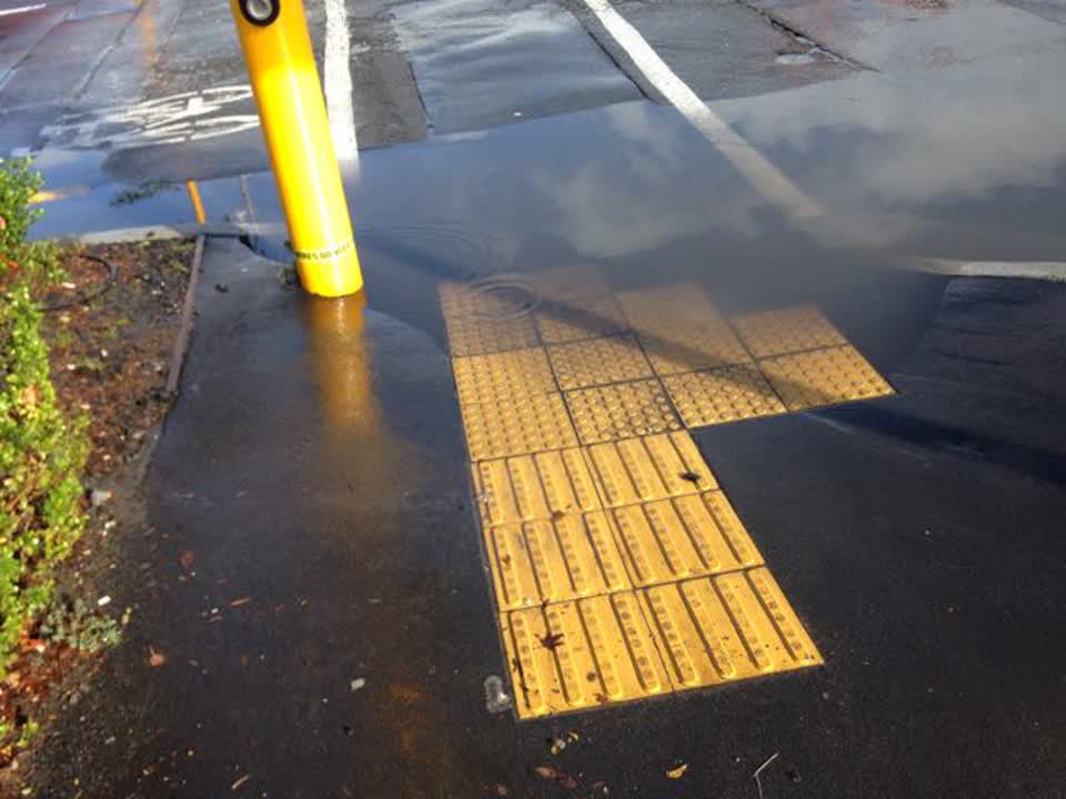 The photograph attached to this flooding report