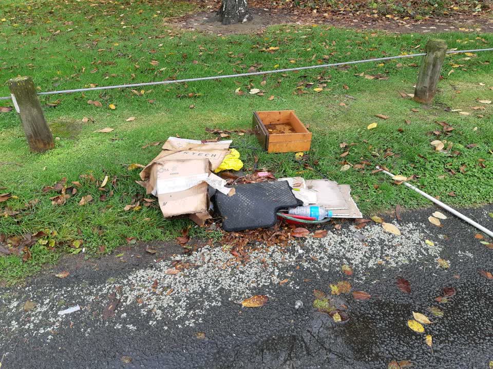 The photograph attached to this rubbish/recycling report