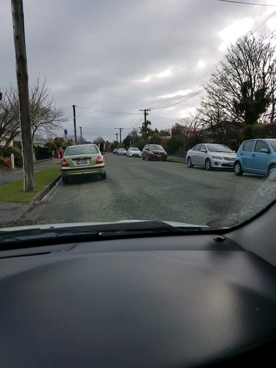 The photograph attached to this roading/streets report
