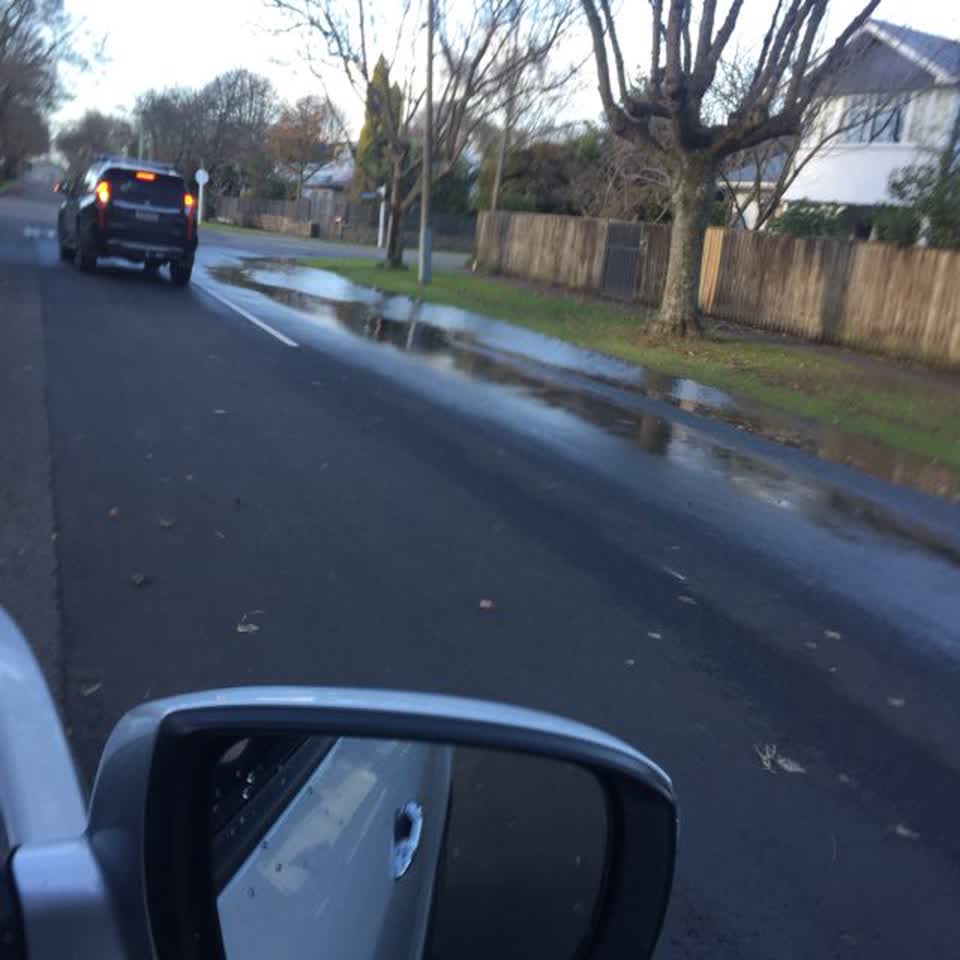 The photograph attached to this flooding report