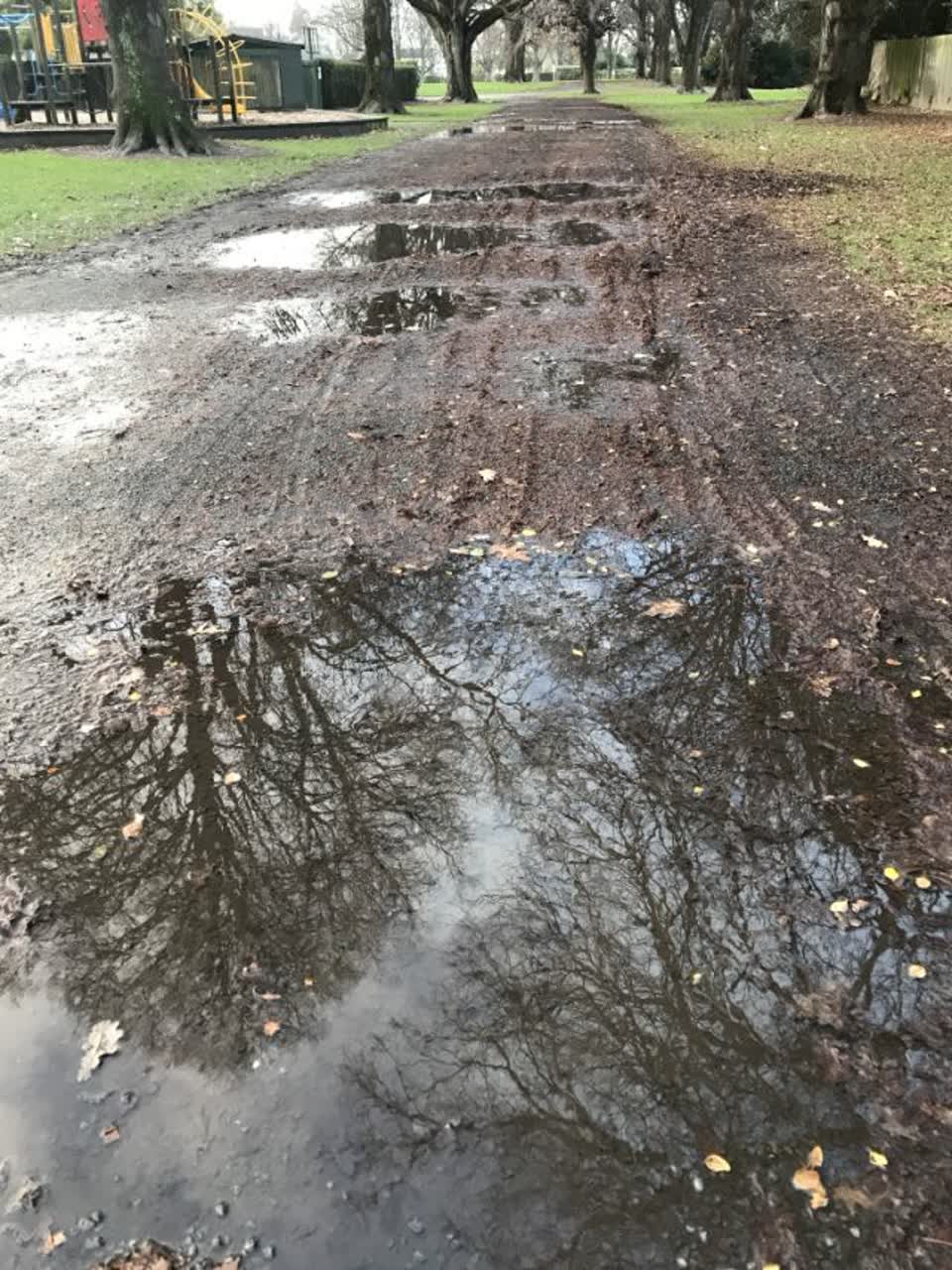 The photograph attached to this flooding report