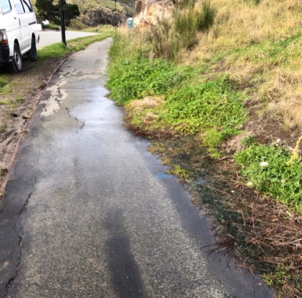 The photograph attached to this water supply report