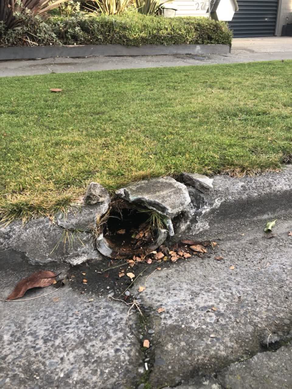 The photograph attached to this wastewater/stormwater report