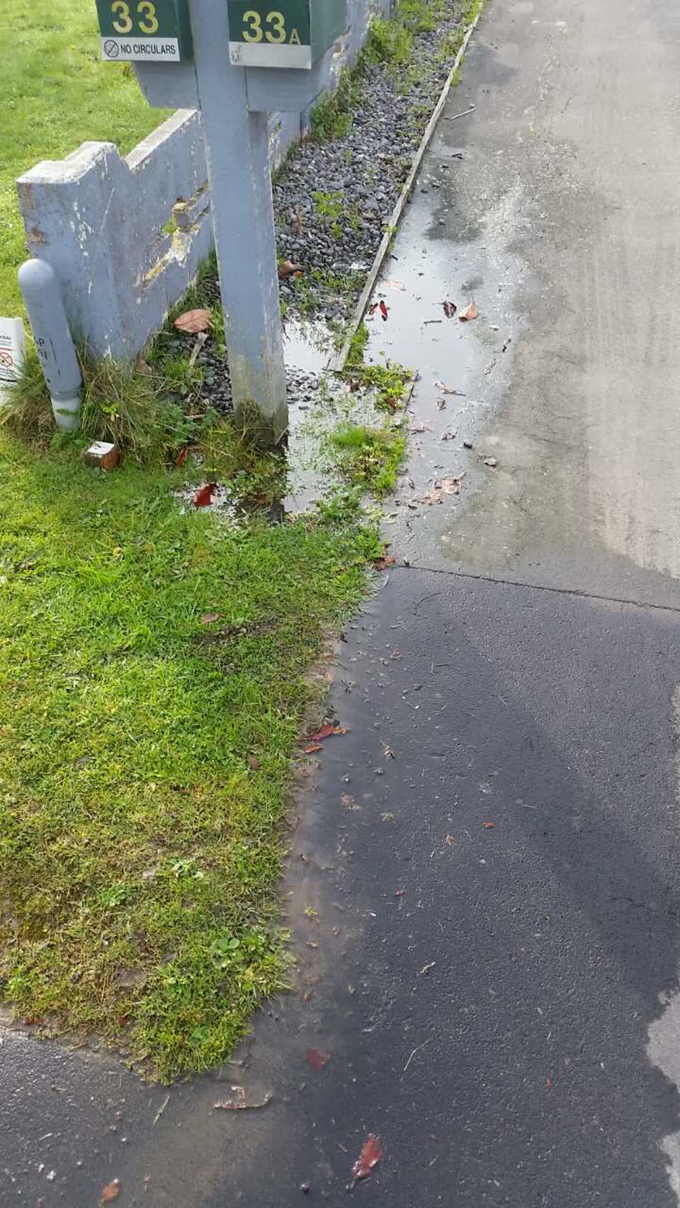 The photograph attached to this water supply report
