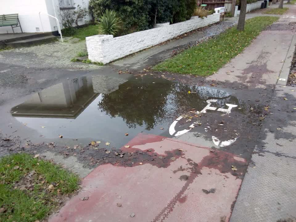 The photograph attached to this roading/streets report