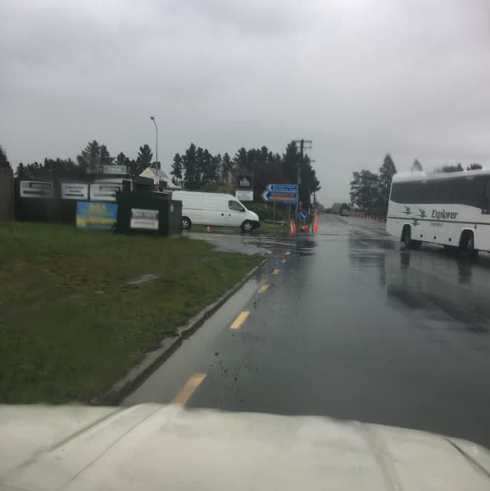 The photograph attached to this flooding report