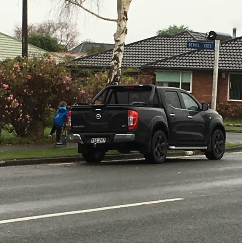 The photograph attached to this roading/streets report