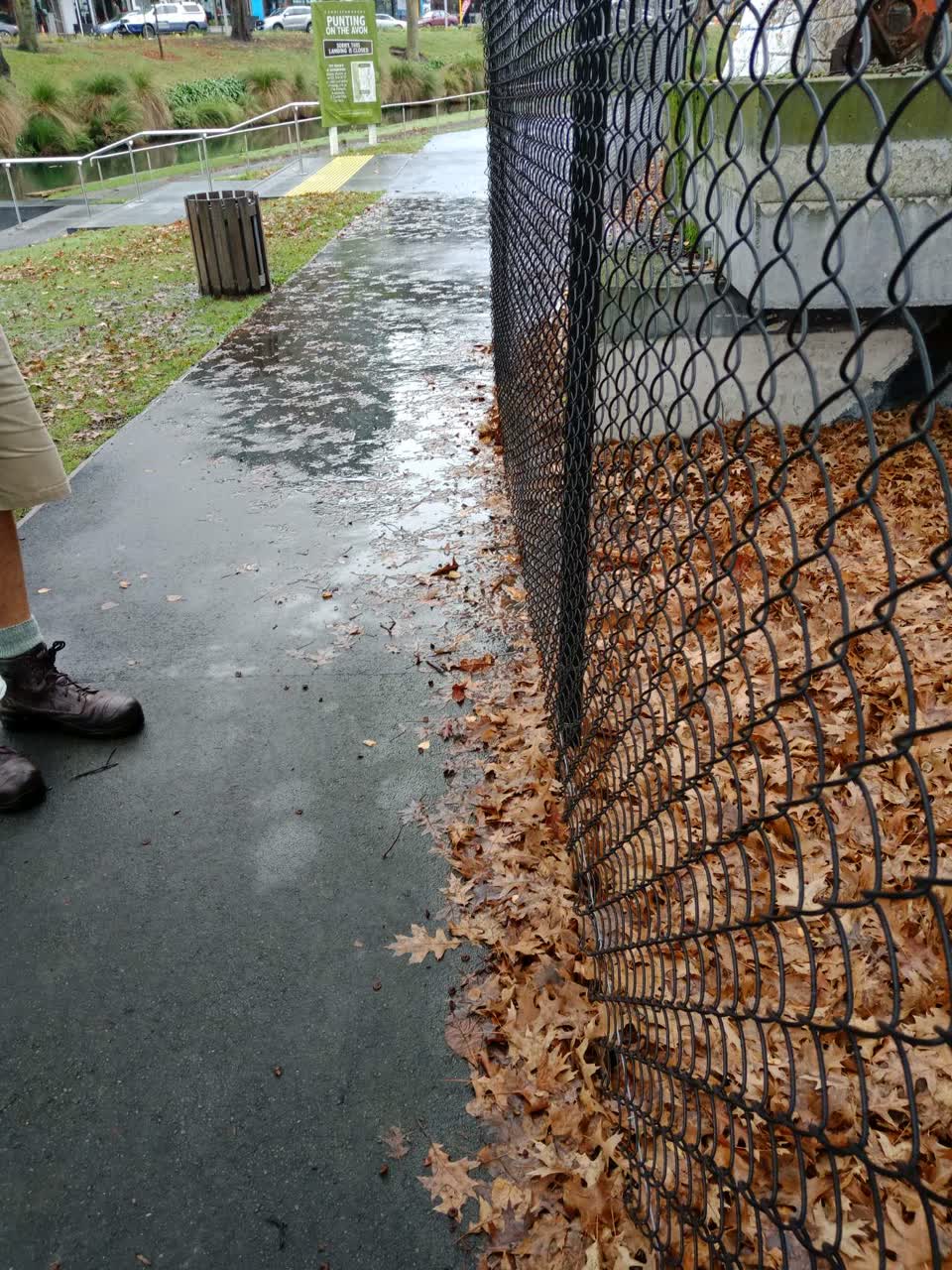 The photograph attached to this flooding report