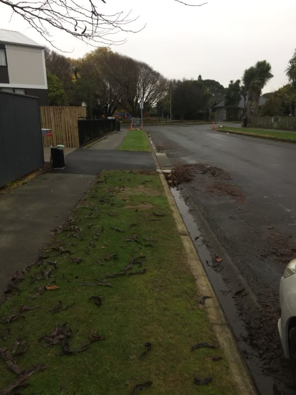 The photograph attached to this wastewater/stormwater report