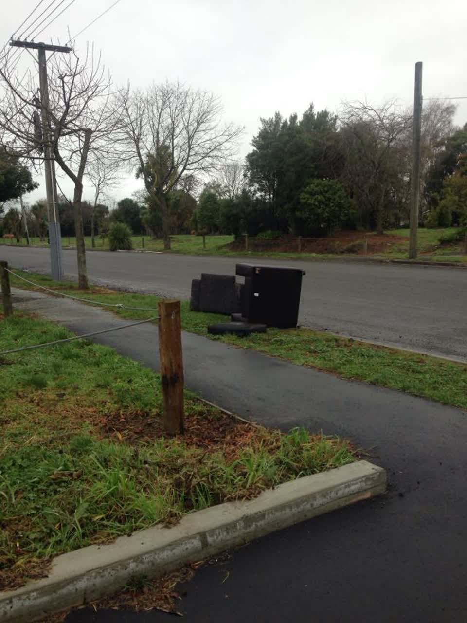 The photograph attached to this rubbish/recycling report