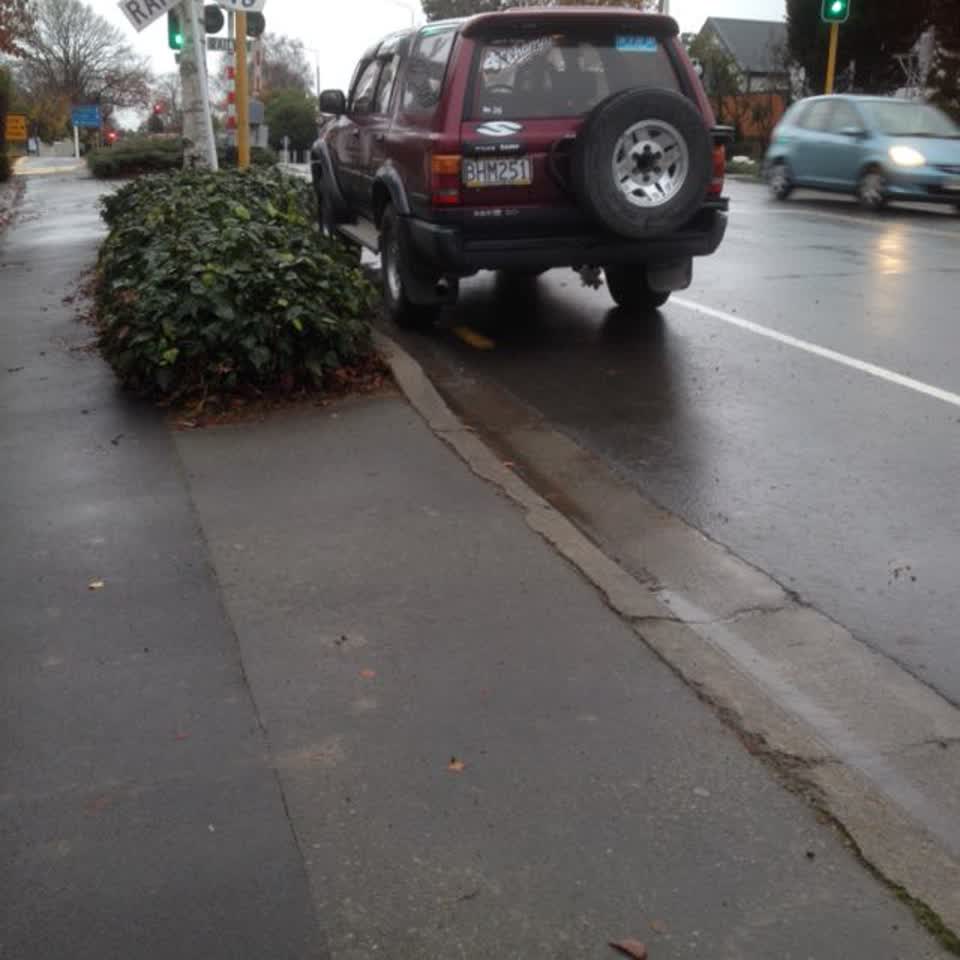 The photograph attached to this roading/streets report