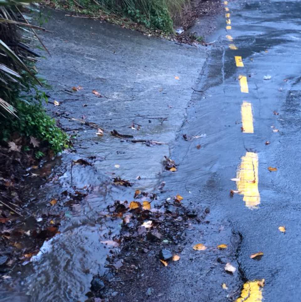 The photograph attached to this roading/streets report