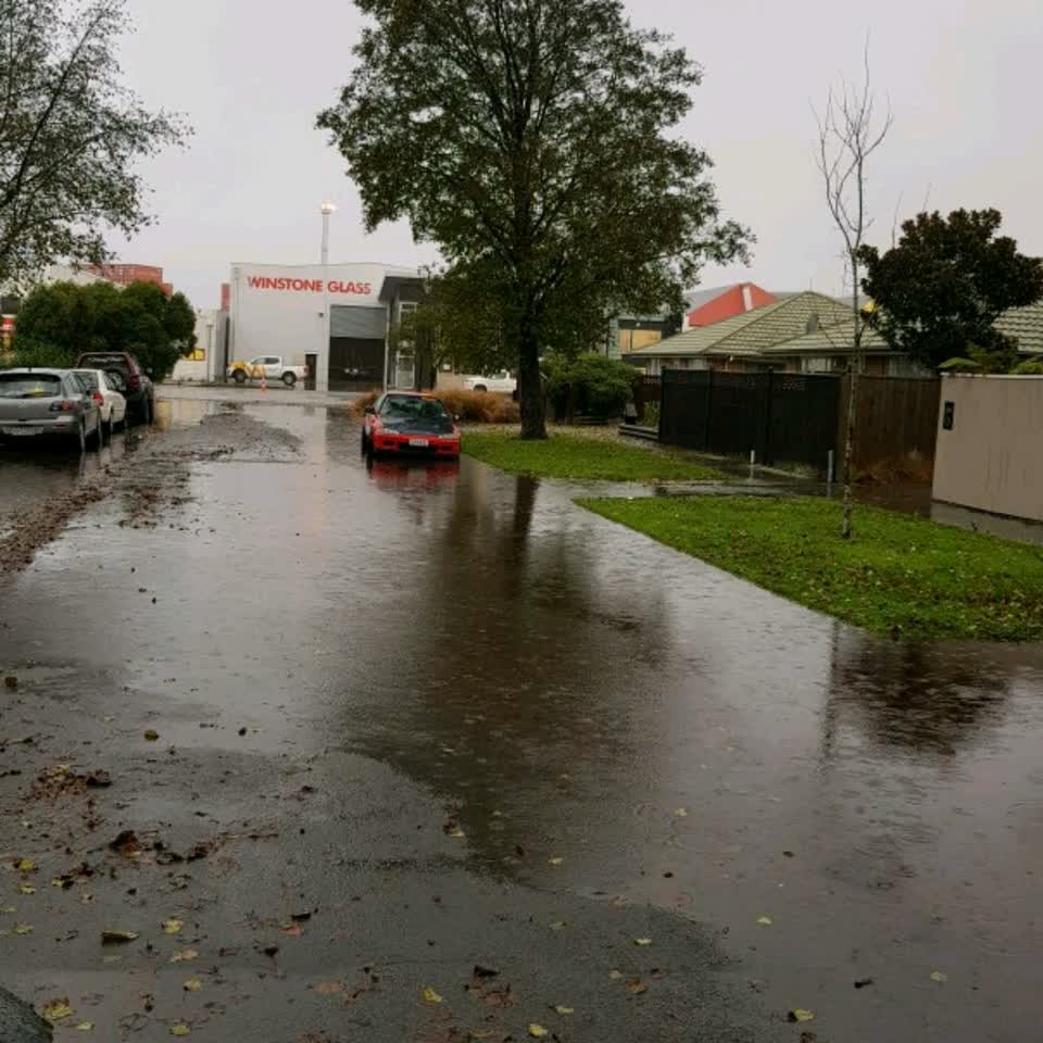 The photograph attached to this flooding report