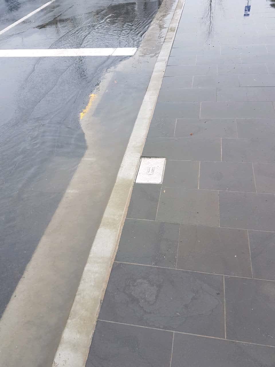 The photograph attached to this flooding report