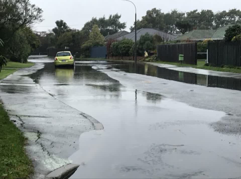 The photograph attached to this flooding report