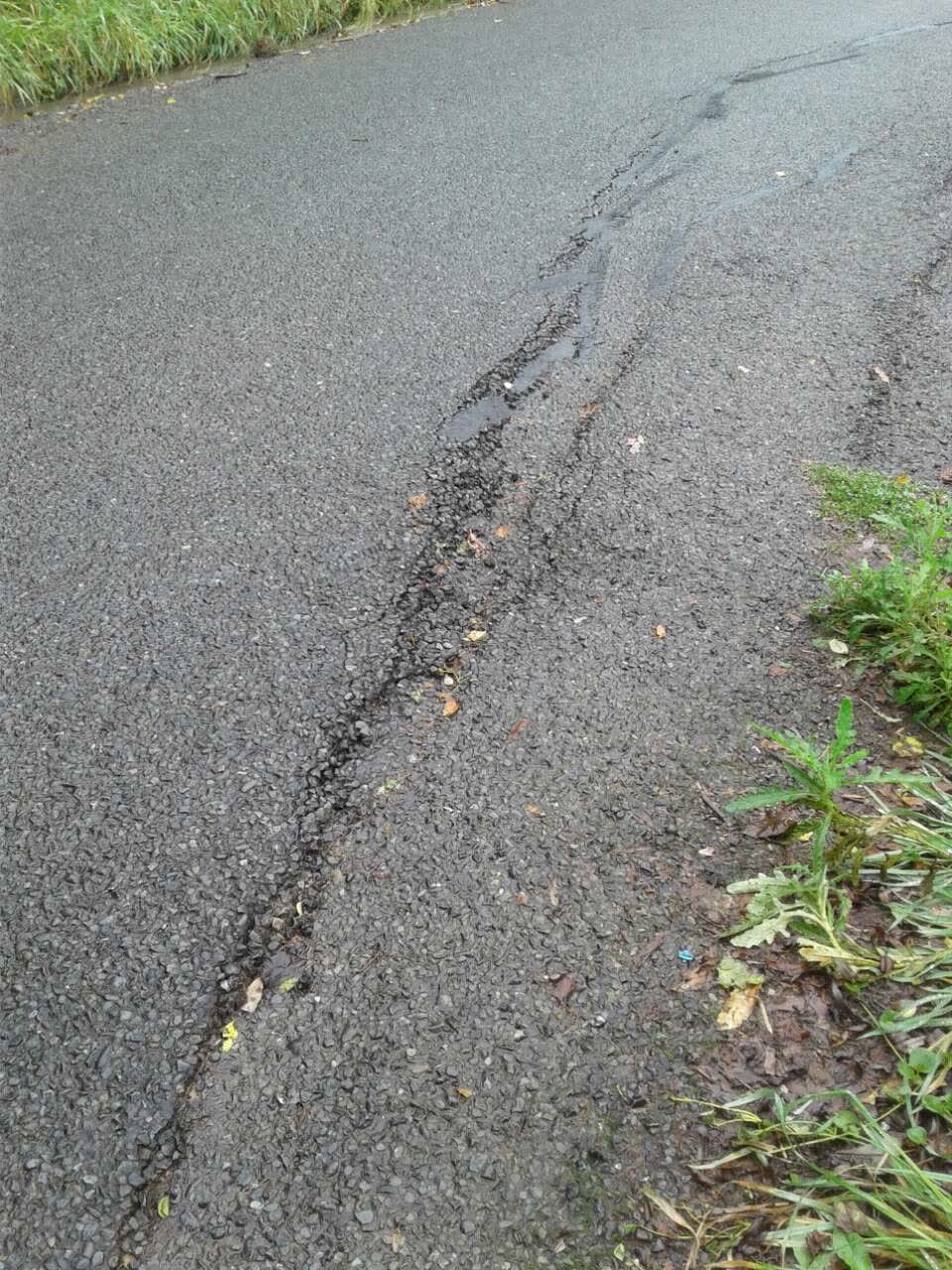 The photograph attached to this roading/streets report