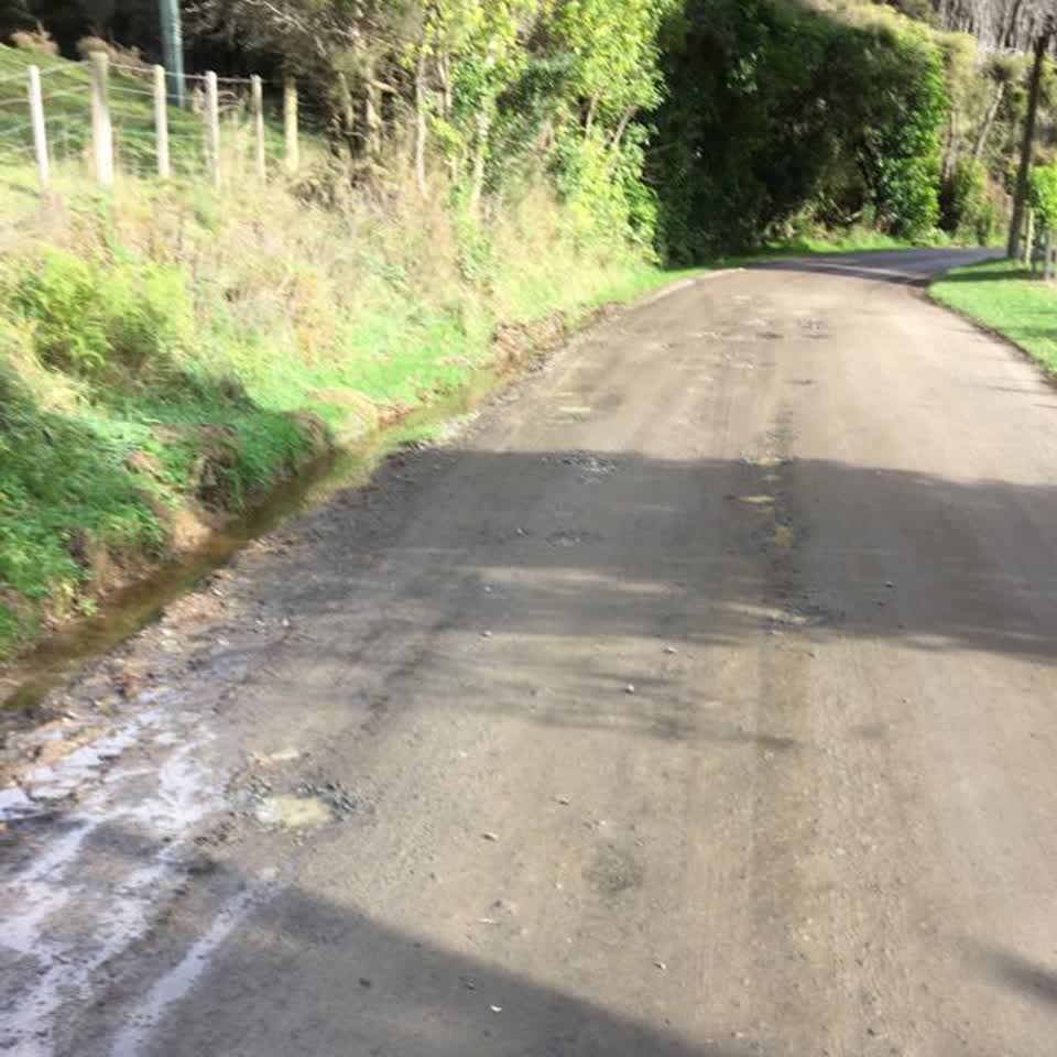 The photograph attached to this roading/streets report